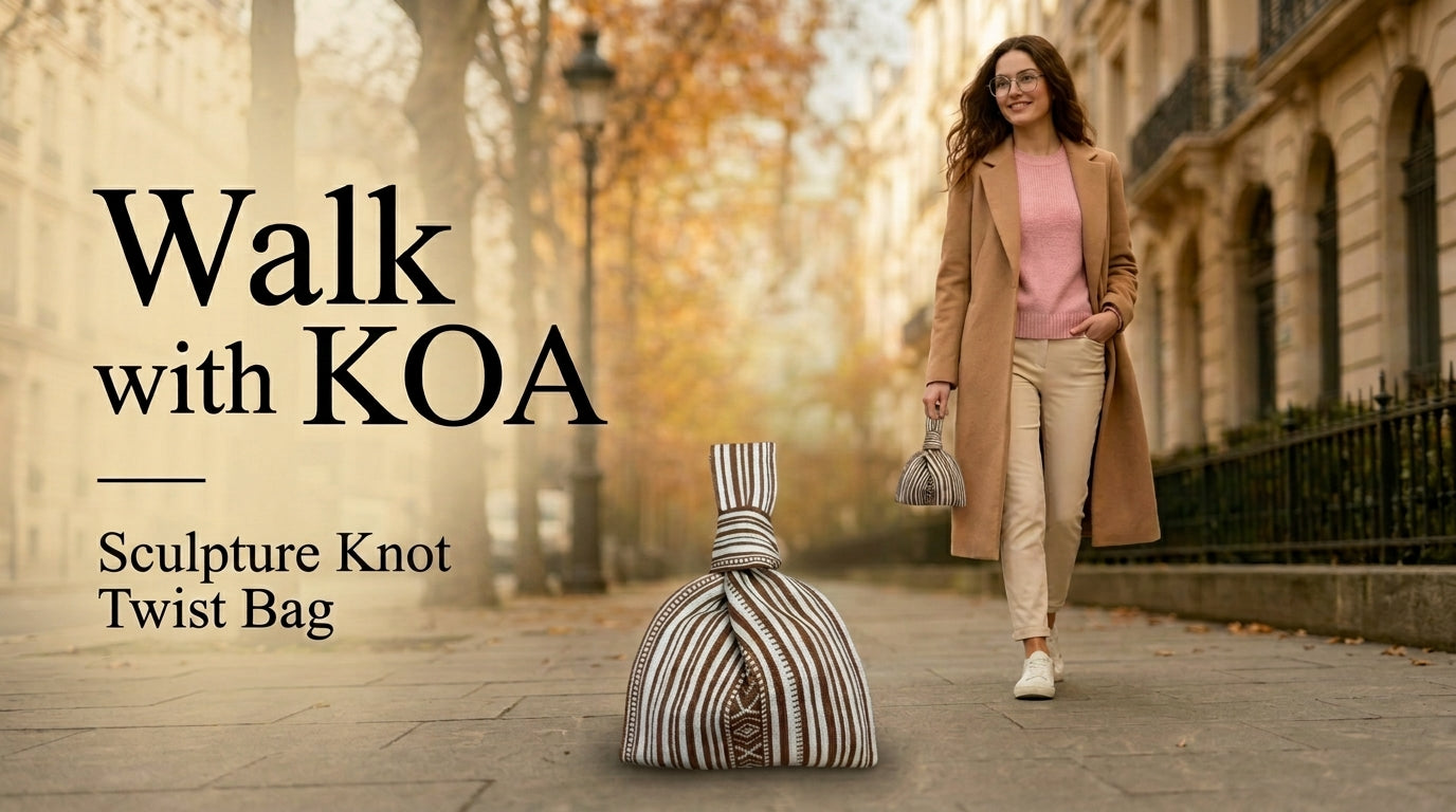 Walk with KOA — Sculpture Knot Twist Bag